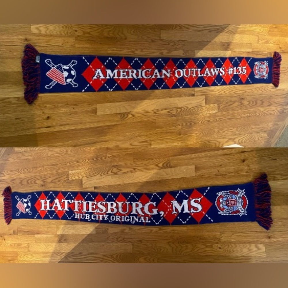 Ruffneck scarf unisex hattiesburg MS vintage made in Turkey